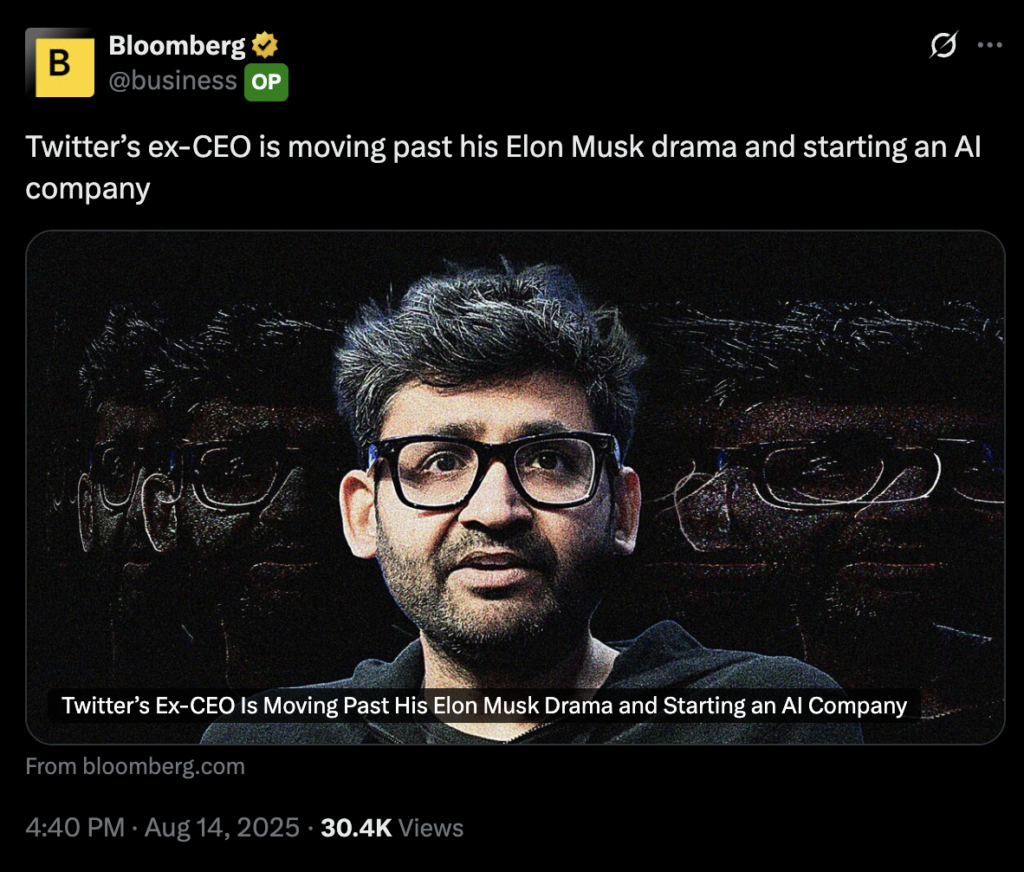 Parag Agrawal predicts AI Agents will reshape the web